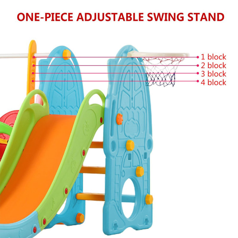 WCCTNYDY INC Plastic Swing Set with 1 Swing(s) , 2 Slide(s) Wayfair